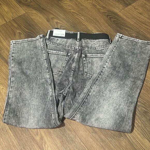 NWT Pacsun Womens Jet Stone High Rise Button‎ Fly Straight Jeans With Belt Sz 27 - Picture 10 of 10
